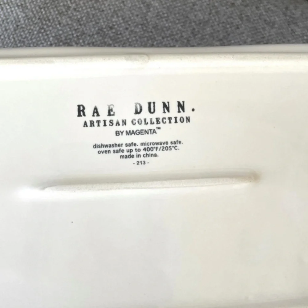 Rae Dunn Bunnies Happy‎ Easter Bread Pan Casserole Baking Dish Oven Safe NWOT